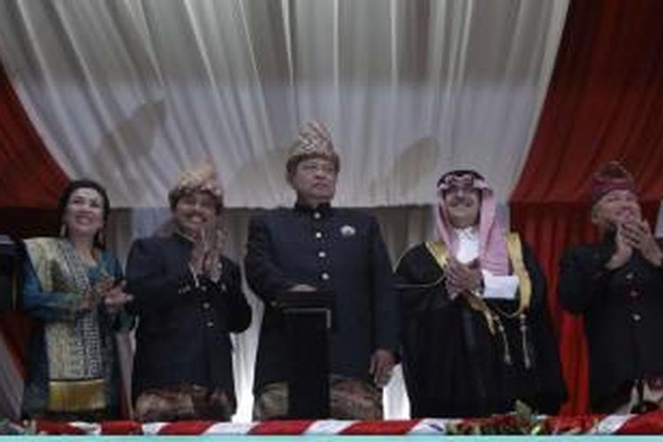 Presiden SBY membuka Islamic Solidarity Games di Palembang, Minggu (22/9/2013) malam.