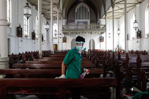 Kasus Covid-19 Masih Tinggi, 20 Gereja Katolik di Jateng Tunda Misa