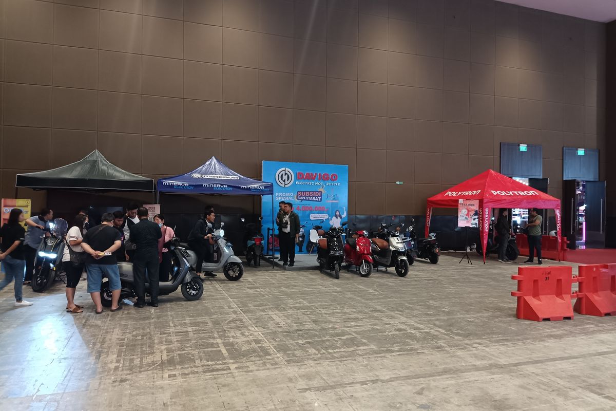 Area test ride Jakarta Fair Kemayoran 2023 yang terletak di Hall C3