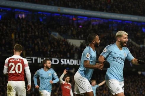 Manchester City Vs Arsenal, Sergio Aguero Akui Golnya 