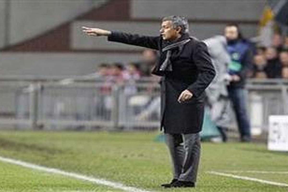 Pelatih Real Madrid, Jose Mourinho .