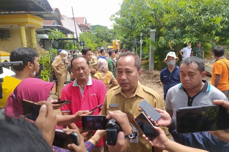 Sekda Kota Semarang Iswar Aminudin saat ditemui di Perusahaan Wahyu Utomo Semarang. Senin (7/11/2022)