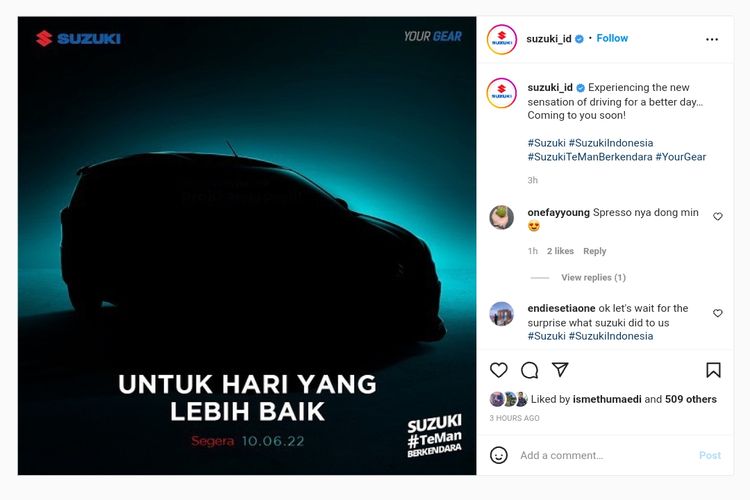 Bocoran produk baru Suzuki yang diyakini sebagai Ertiga Hybrid