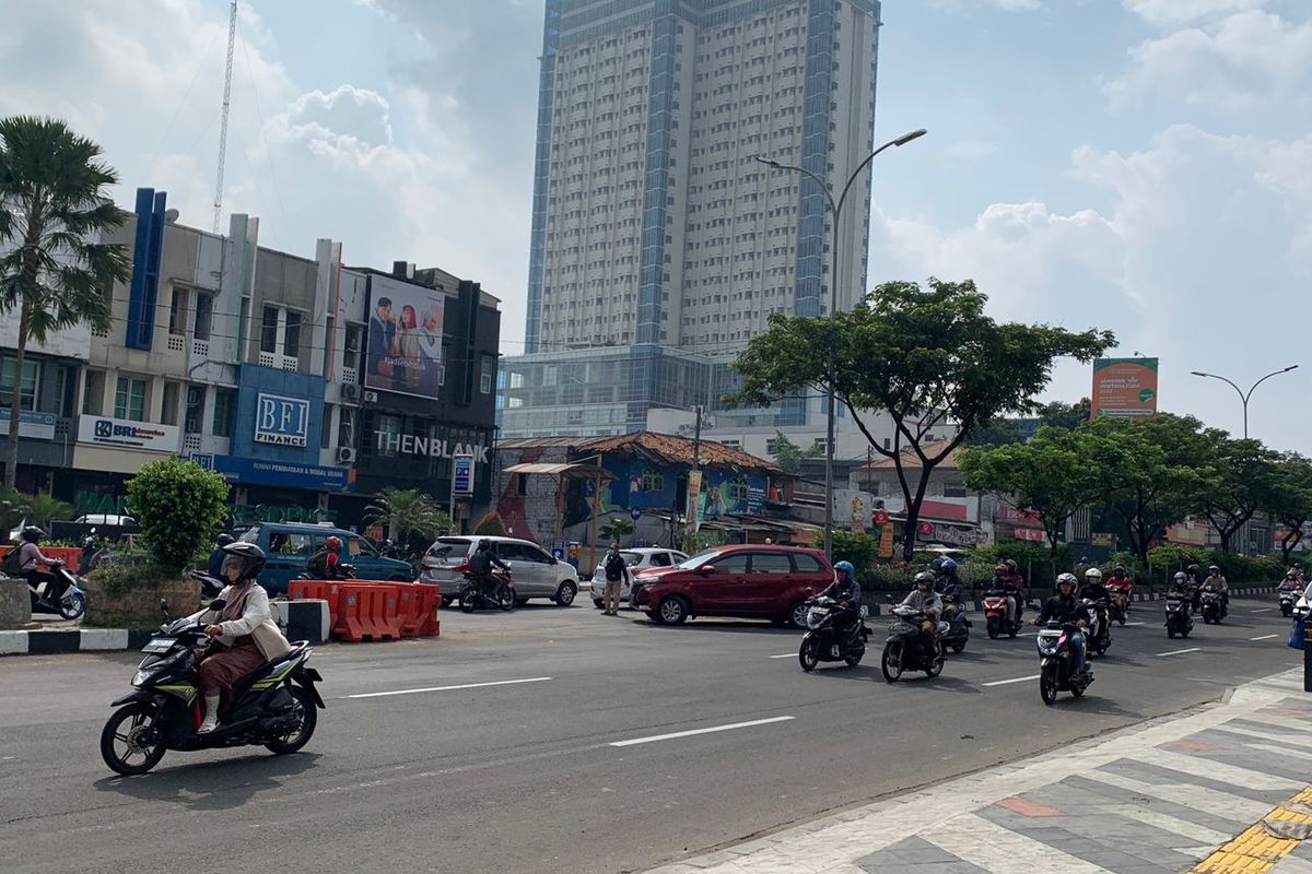 Ilustrasi putaran balik di Jalan Margonda, Depok.