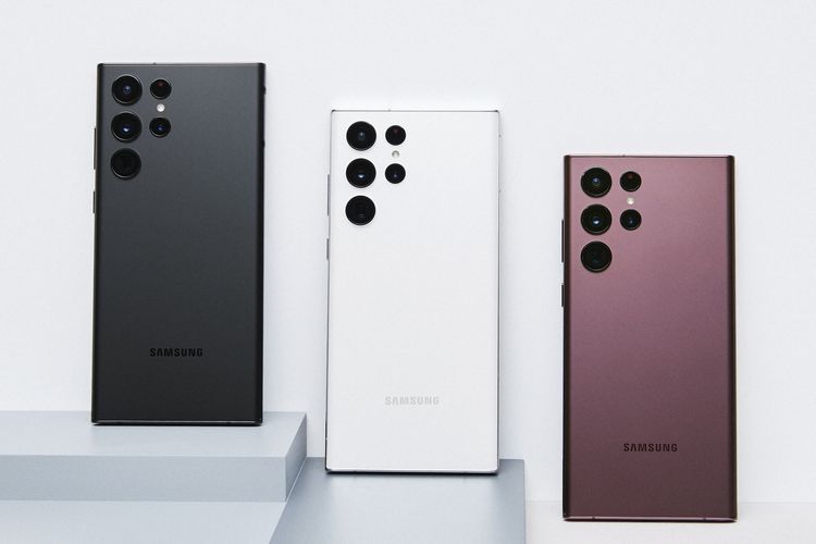 Pilihan warna dari Samsung Galaxy S22 Ultra.