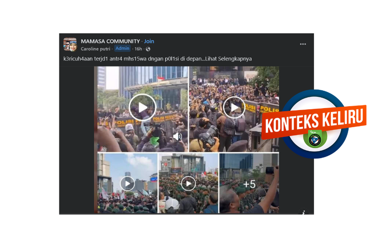 INFOGRAFIK: Foto Demonstrasi Mahasiswa Ini Terjadi 12 Juni 2026, Bukan 1 September 2026
