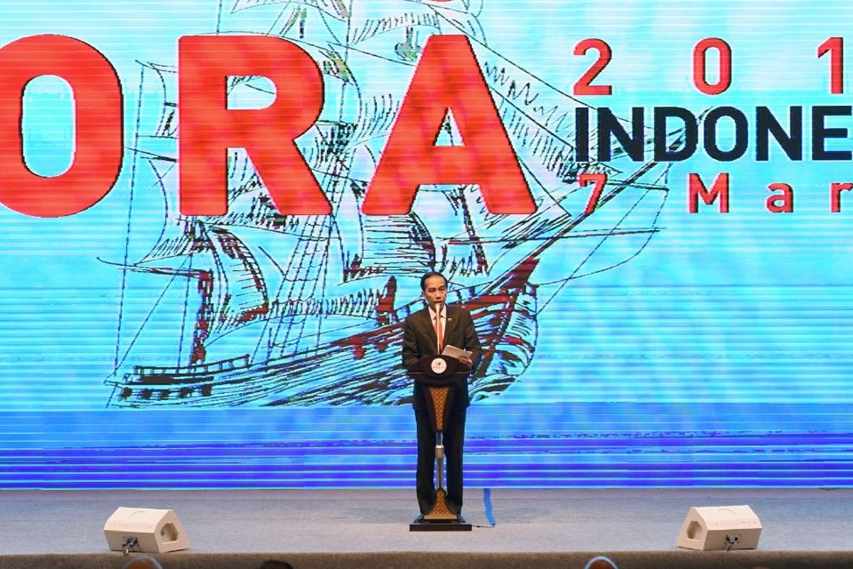 Presiden Joko Widodo membuka Konferensi Tingkat Tinggi (KTT) ke-20 Indian Ocean Rim Association (IORA) Leaders Summit 2017 di Jakarta Convention Center, Senayan, Selasa (7/4/2017).