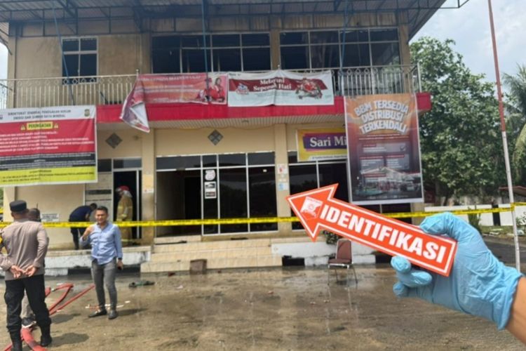 Kantor SPBU di Dumai Terbakar, Pekerja Luka Bakar dan Istrinya Patah Kaki Lompat dari Lantai 2