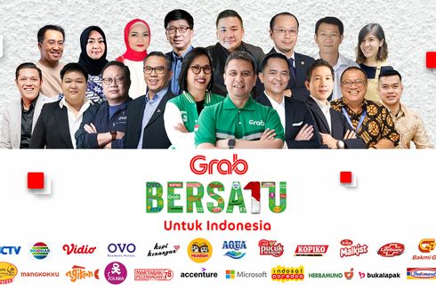 Serukan Kampanye “Bersatu untuk Indonesia”, Grab Didukung 23 Brand Ternama Indonesia