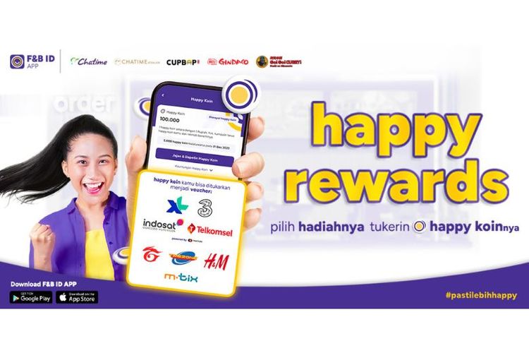 PT Foods Beverages Indonesia (F&B ID), meluncurkan fitur terbaru di aplikasi F&B ID App, yaitu Happy Rewards. 