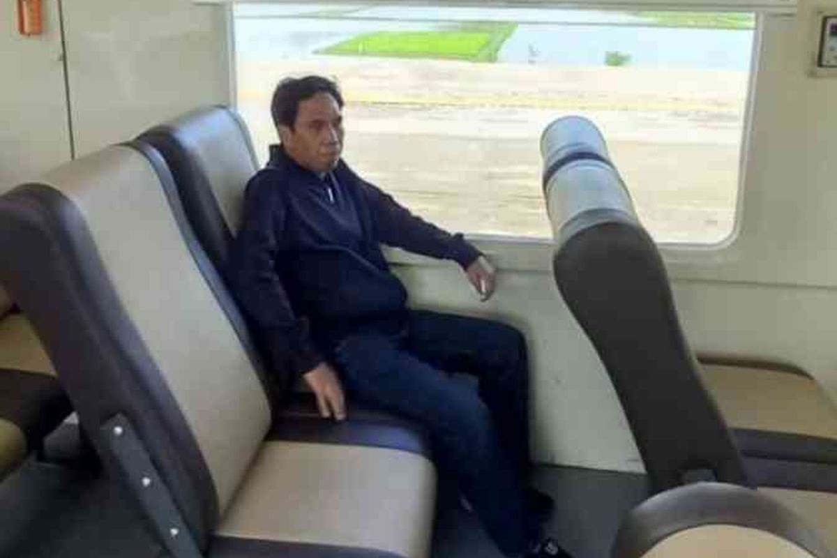 Kondisi di dalam kereta Trans Sulawesi 