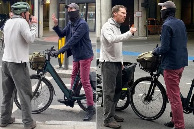Viral, Benedict Cumberbatch Terlibat Adu Mulut dengan Pesepeda di London