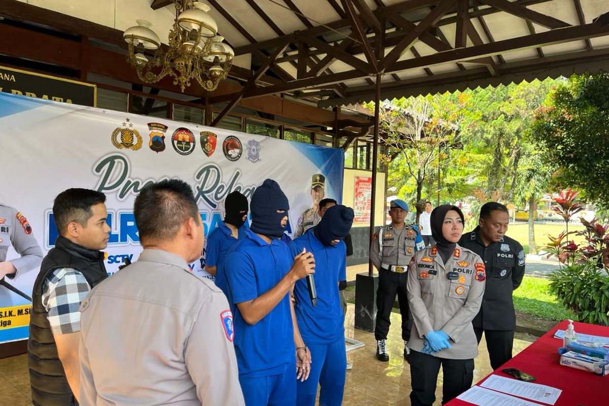 Tersangka penghasutan dan perusakan Mapolres Salatiga berhasil ditangkap. 