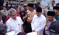 Gubri Tinjau Langsung Lokasi Pembangunan Jembatan Bengkalis-Pulau Padang