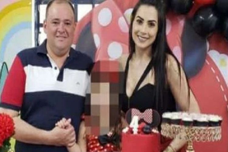 Eliane Ferreira Siolin (kanan), seorang influencer di Brasil bersama suaminya, Alejandro Antonio Aguilera Cantallupi. Eliane ditembak mati hingga 14 kali oleh Cantallupi setelah unggahannya di TikTok dianggap terlalu seksi.