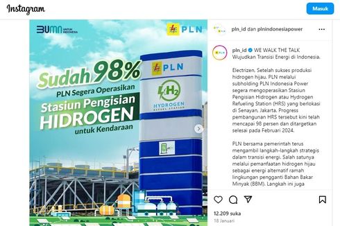PLN Luncurkan SPBU Hidrogen Pertama di Indonesia, Ini Keunggulannya Dibanding SPBU BBM