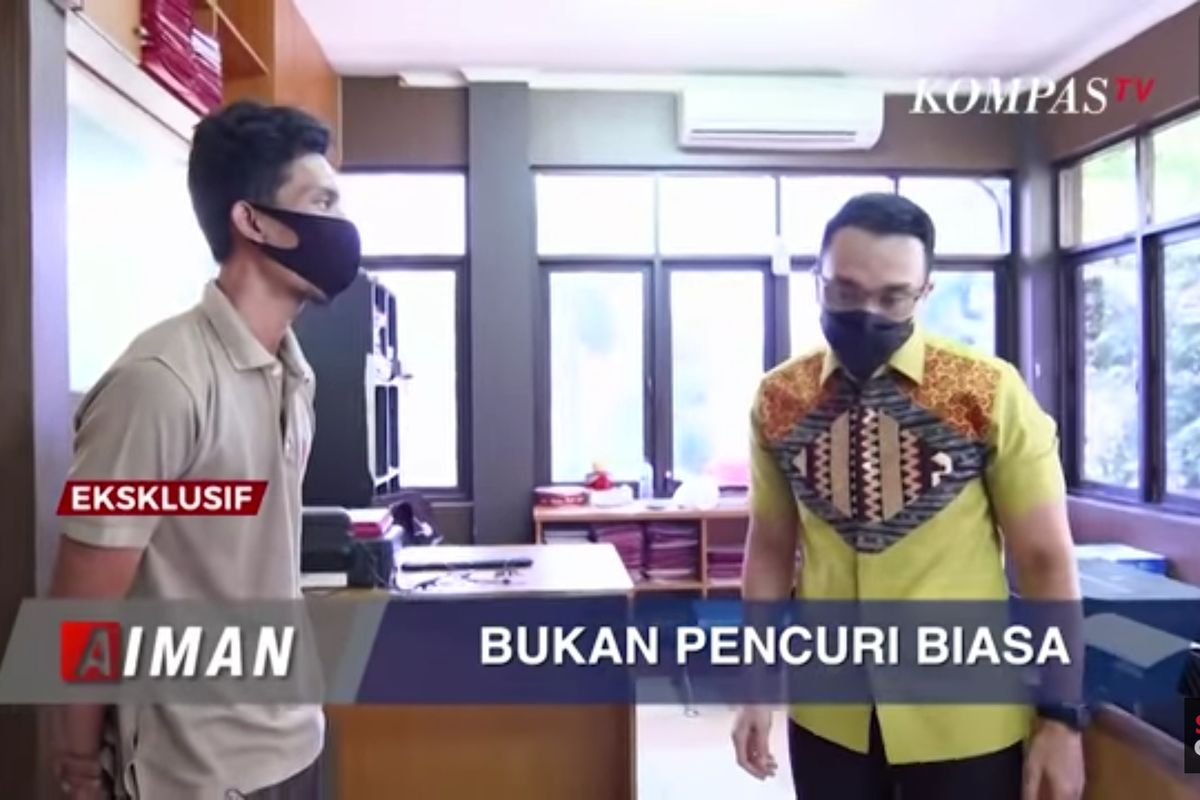 Herman, penadah pencurian rumah mewah di Kedoya dalam program Aiman Kompas TV 30 Maret 2021