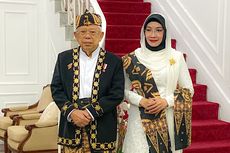 Wapres Ma'ruf Amin Pakai Baju Adat Banten di Upacara HUT Ke-77 RI di Istana