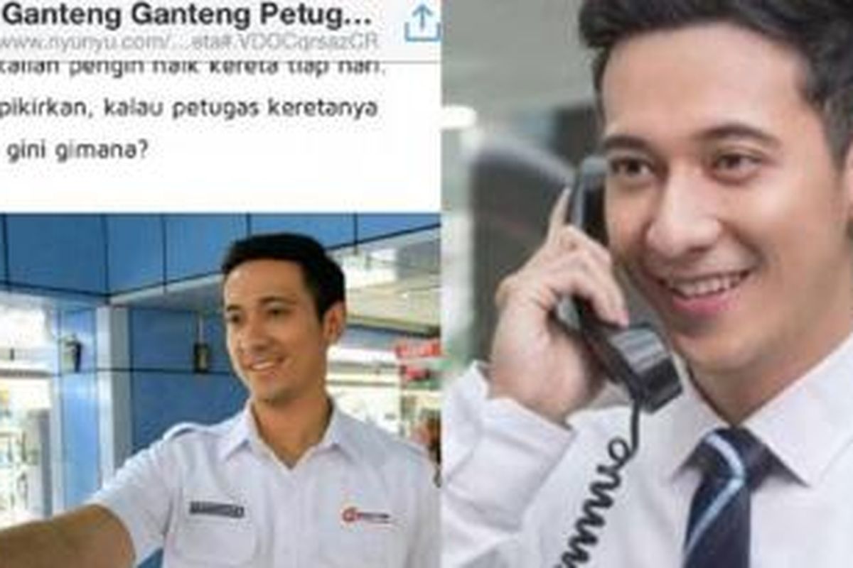 Foto Yudi Ramdhan, petugas commuter line yang banyak diintip kaum Hawa di Instagram, Twitter, path dan Facebook