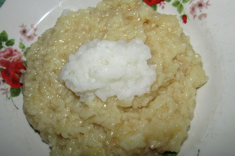 Cara membuat bubur nasi putih