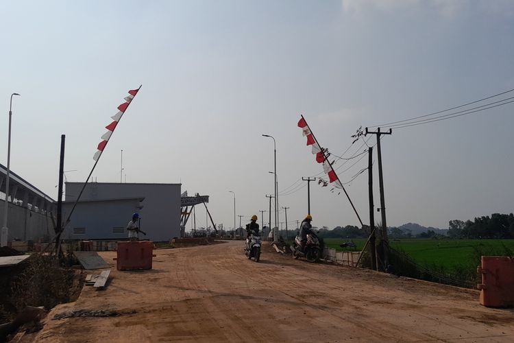 Penampakan Stasiun KCJB Karawang pada Rabu (9/8/2023).