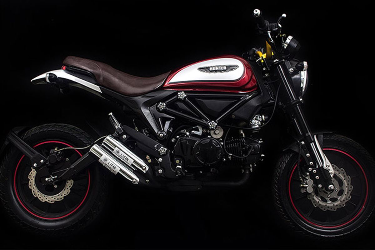 Jangan terkecoh, ini bukan Scrambler Ducati, tapi Lifan Hunter 125 cc, buatan China.