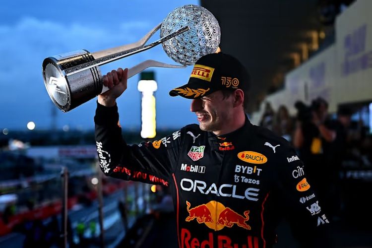 Max Verstappen saat berlaga pada GP Jepang dan mengunci gelar juara dunia Formula 1 (F1) 2022
