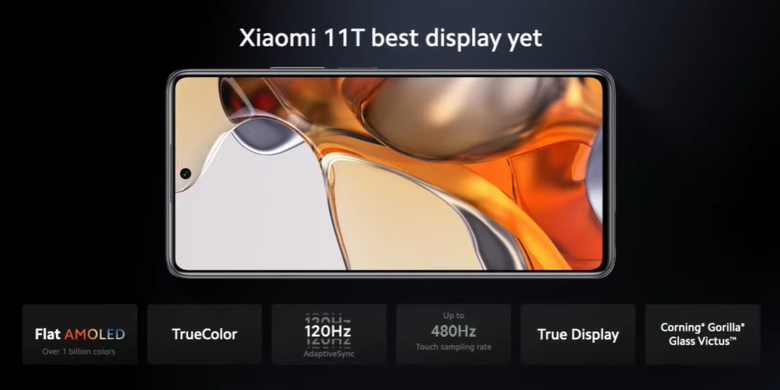 Teknologi layar Xiaomi 11T.