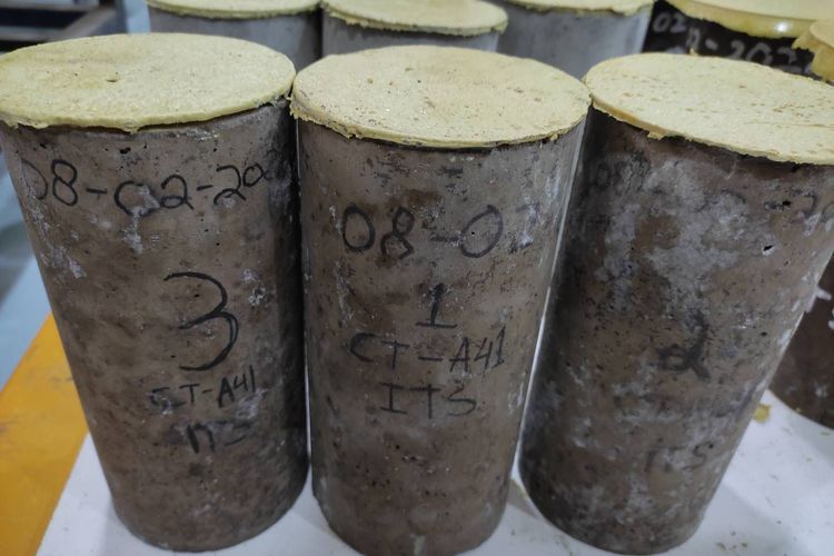 Ini hasil akhir beton geopolimer dari limbah fly ash buatan mahasiswa Institut Teknologi Sepuluh Nopember (ITS).