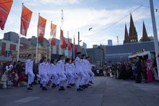 Perayaan HUT Ke-79 RI di Melbourne: Suasana Penuh Semangat meski Gerimis, Diwarnai Anak-anak SD