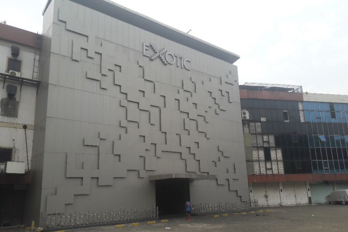 Tampak depan Diskotek Exotic di kawasan Mangga Besar, Jakarta Pusat, Minggu (15/4/2018).