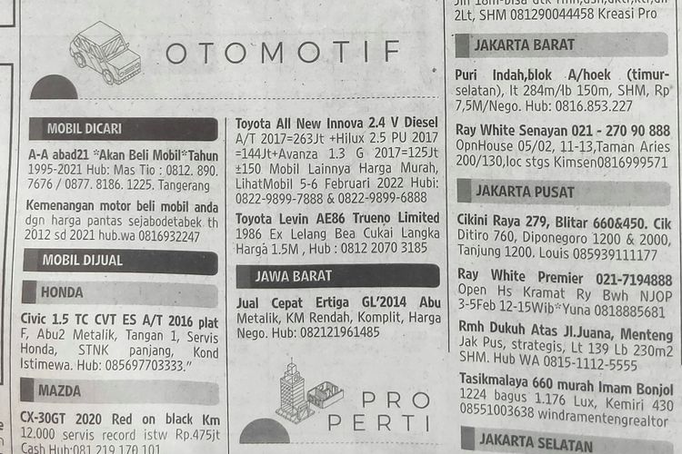 Contoh iklan media cetak jenis iklan baris. Apa yang dimaksud dengan iklan media cetak? Iklan media cetak adalah iklan yang dipublikasikan di media cetak seperti, koran atau majalah.