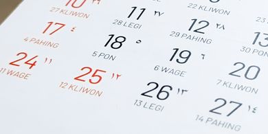 Kalender Bulan Syawal 1447 H Lengkap dengan Penanggalan Masehi dan Kalender Jawa