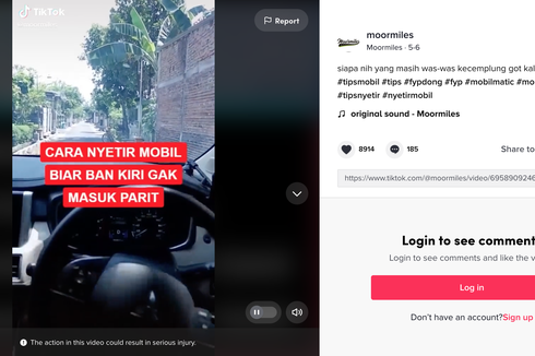 Trik Jaga Ban Kiri Mobil Tidak Tercebur ke Parit