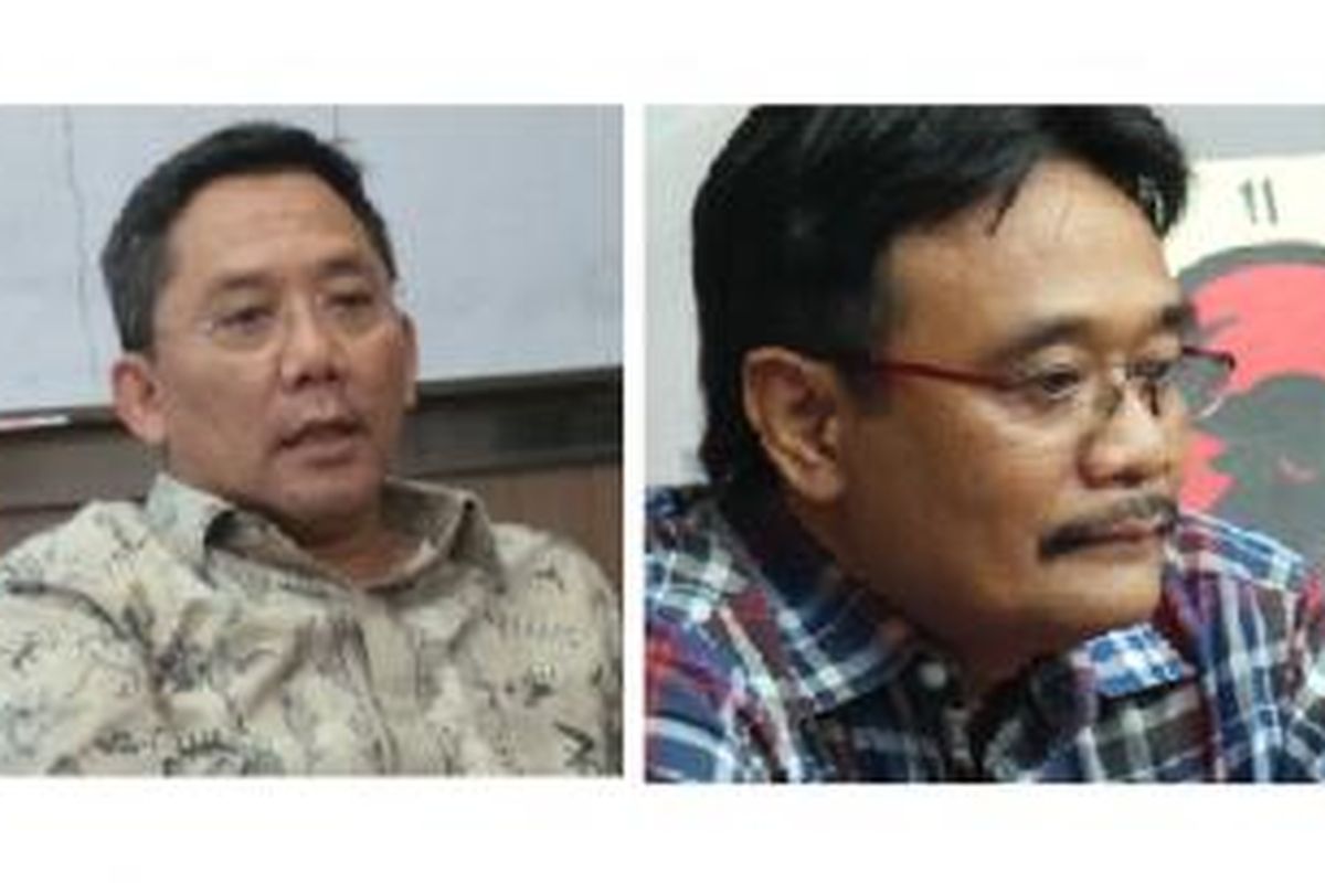 Boy Sadikin (kiri) dan Djarot Saiful Hidayat