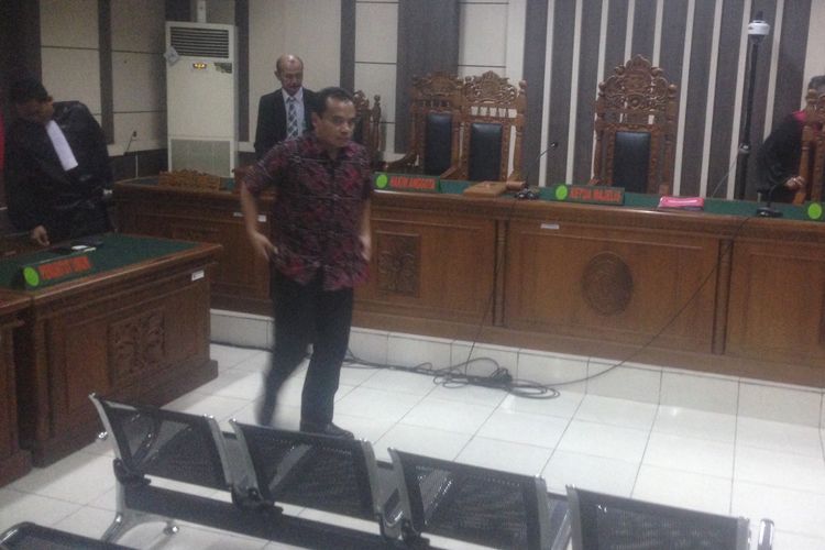 Sidang putusan kasus suap dan gratifikasi Bupati Purbalingga nonaktif Tasdi di Pengadilan Tipikor Semarang, Rabu (6/2/2019).