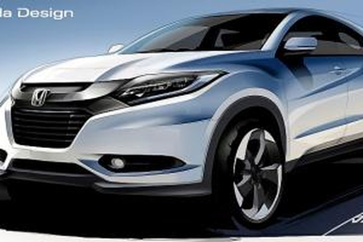 Desain bagian depan dan samping Honda HR-V