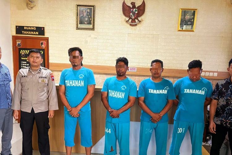 4 Anggota Ormas GRIB Jaya Ditangkap di Semarang usai Rusak Aset PT KAI