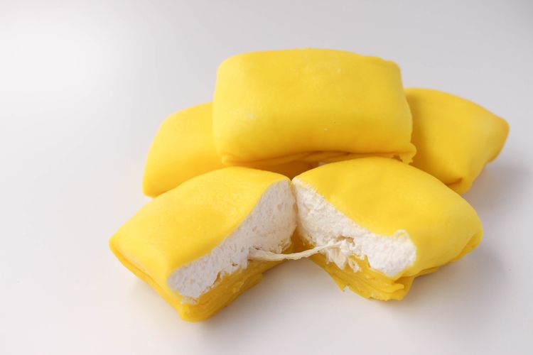 Ilustrasi pancake durian. 