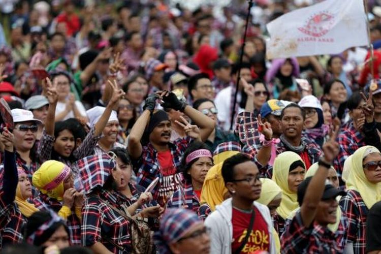 Suasana #KonserGue2 di Ex Driving Range, Kompleks Gelora Bung Karno, Senayan, Sabtu (4/2/2017). 