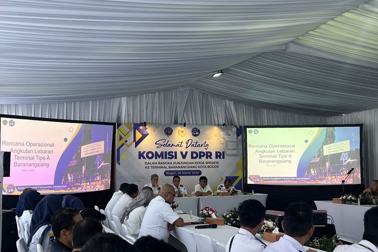 Komisi V DPR RI mempertanyakan kesiapan Terminal Baranangsiang Bogor menghadapi arus mudik lebaran 2024. Rabu (20/3/2024).