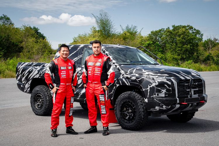 Tim Mitsubishi Ralliart yang akan berlaga pada Asia Cross Country Rally (AXCR) 2023