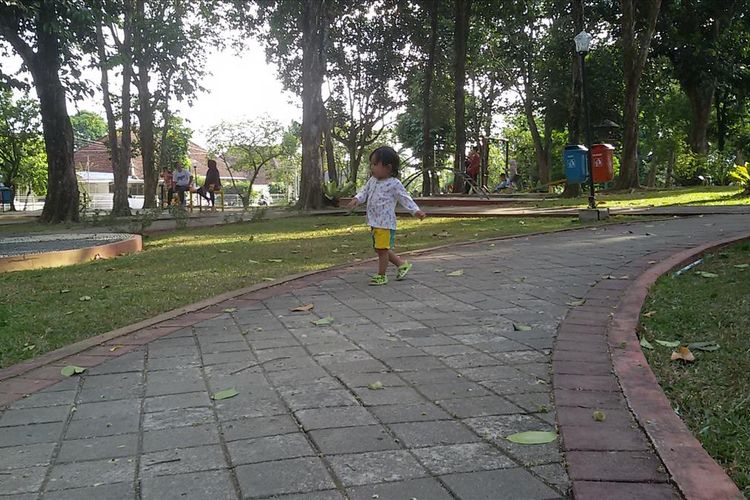 Lokasi jogging track di ruang terbuka hijau Bukit Baru, Pangkal Pinang, dekat watertoren. 