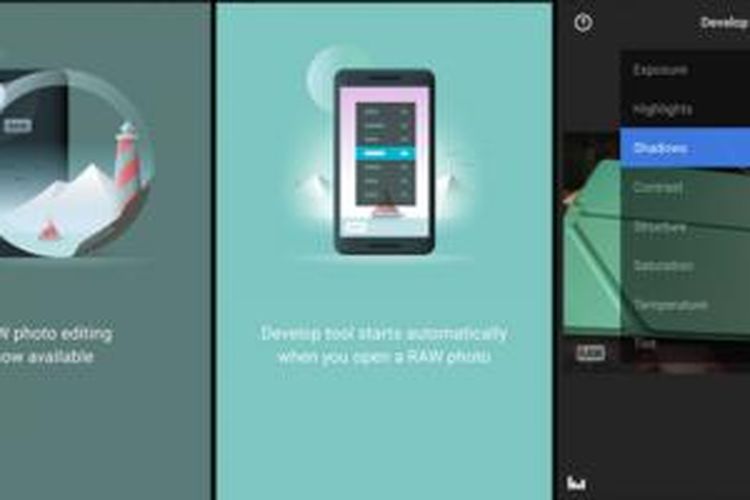 Aplikasi Snapseed kini bisa dipakai mengedit foto RAW
