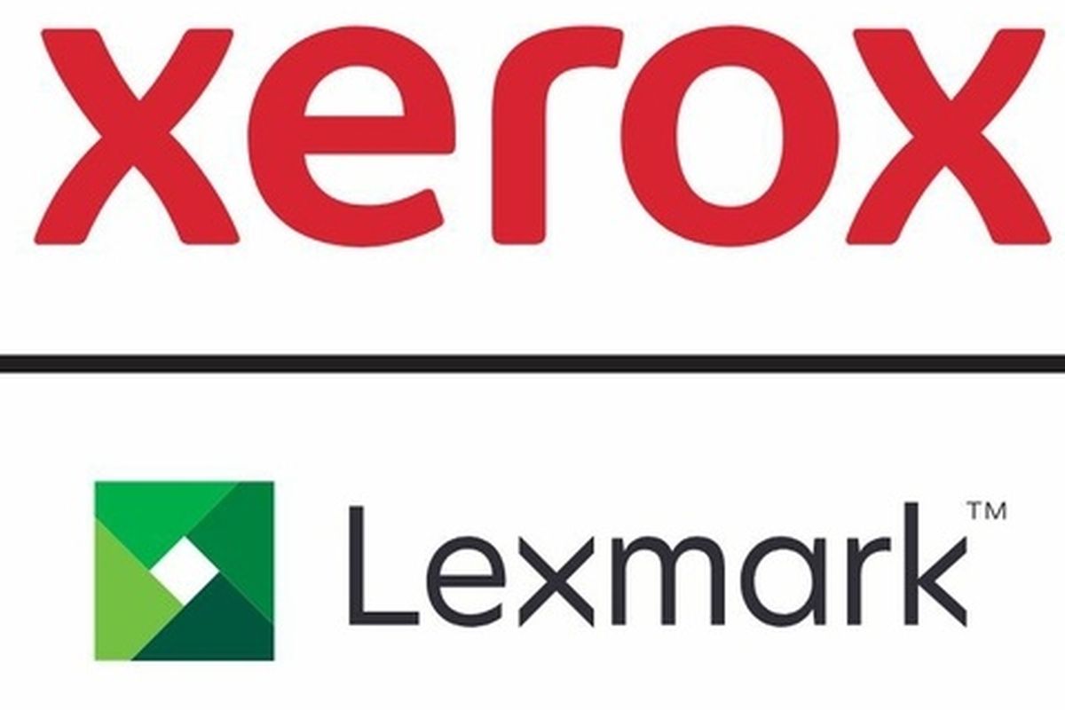 Ilustrasi Xerox dan Lexmark.