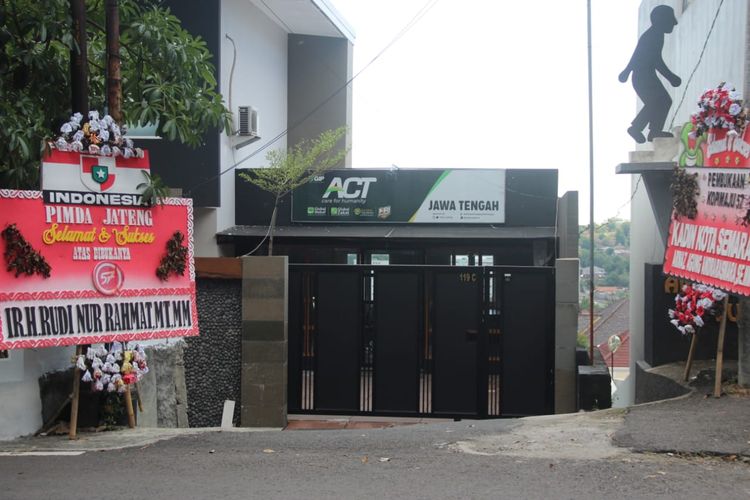 Kantor ACT Jawa Tengah yang terletak di Kota Semarang. Jumat (8/7/2022)