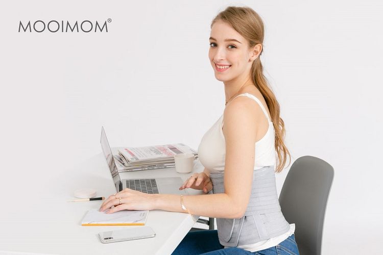 Kembali beraktivitas setelah melahirkan dengan Mooimom Bamboo Postpartum Belly Band.