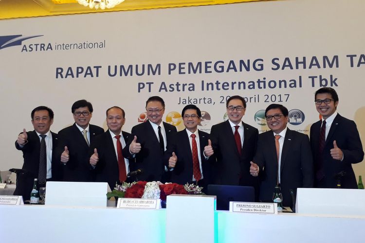 Direksi Grup Astra dalam Rapat Umum Pemegang Saham 2017 di Jakarta