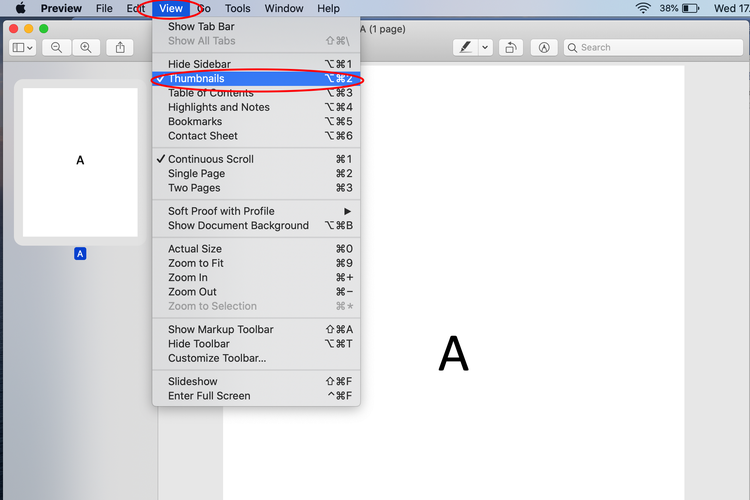 Ilustrasi cara menggabungkan file pdf di mac