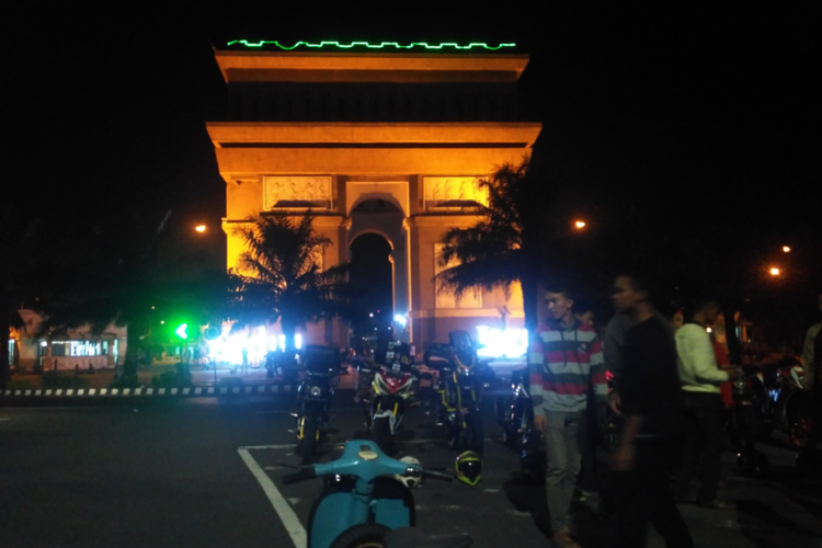 Monumen Simpang Lima Gumul di Kabupaten Kediri, Jawa Timur. 